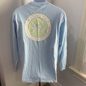 Southern Tide Long Sleeve Fishing Shirt Size Med‎ Blue
